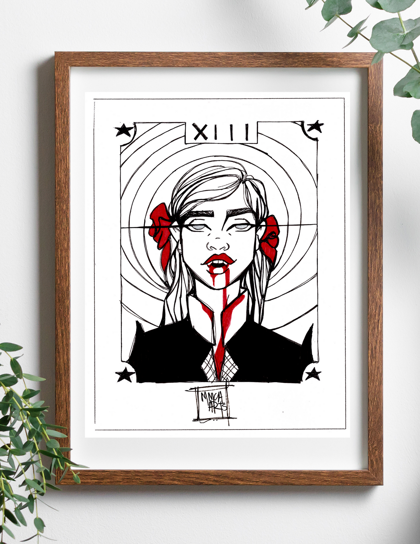 Vampire Portrait Sketch